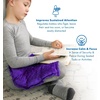 image:imageWeighted Lap Pad for Kids BrownLavender